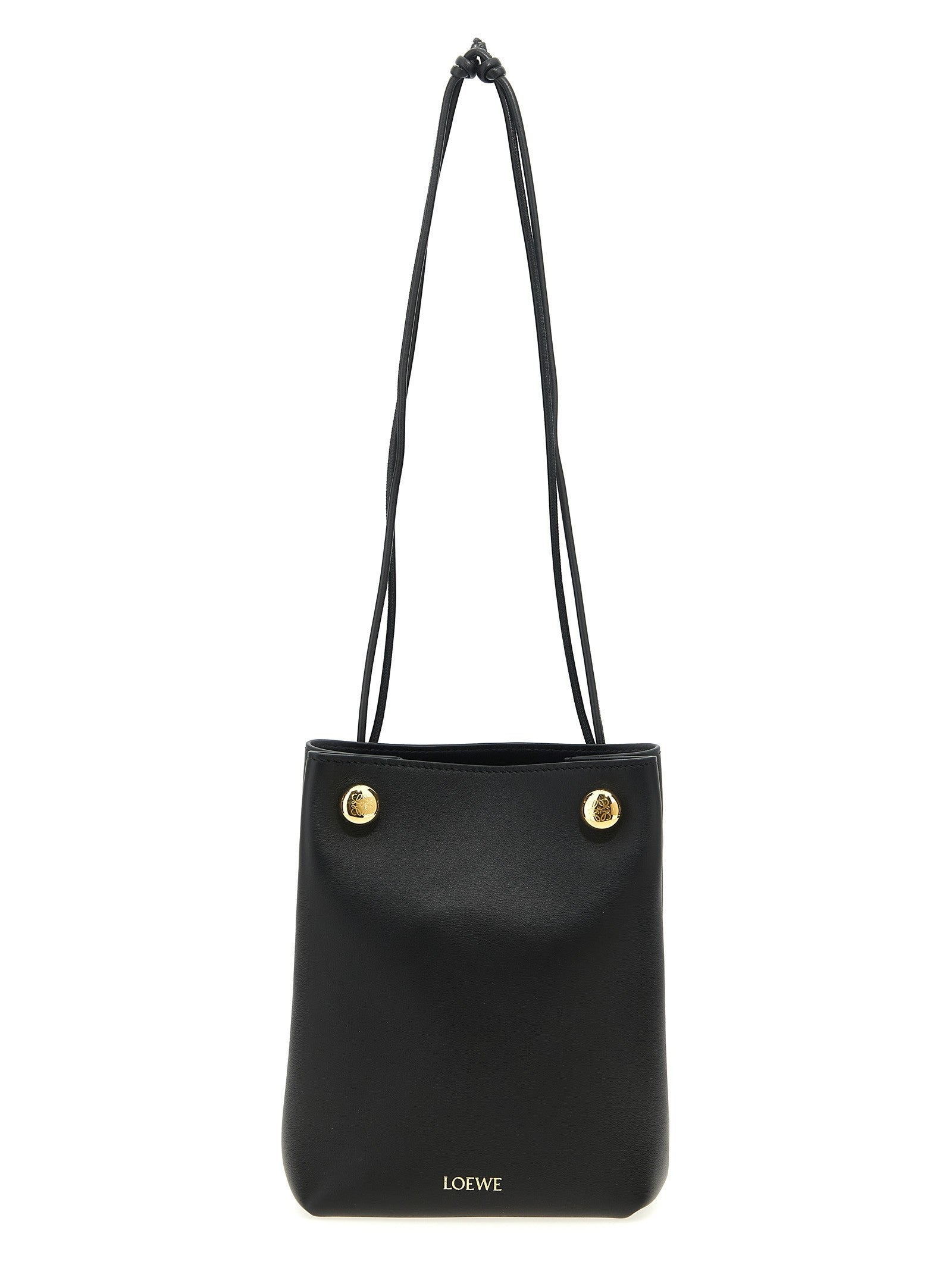 Loewe Pebble Clutch Black