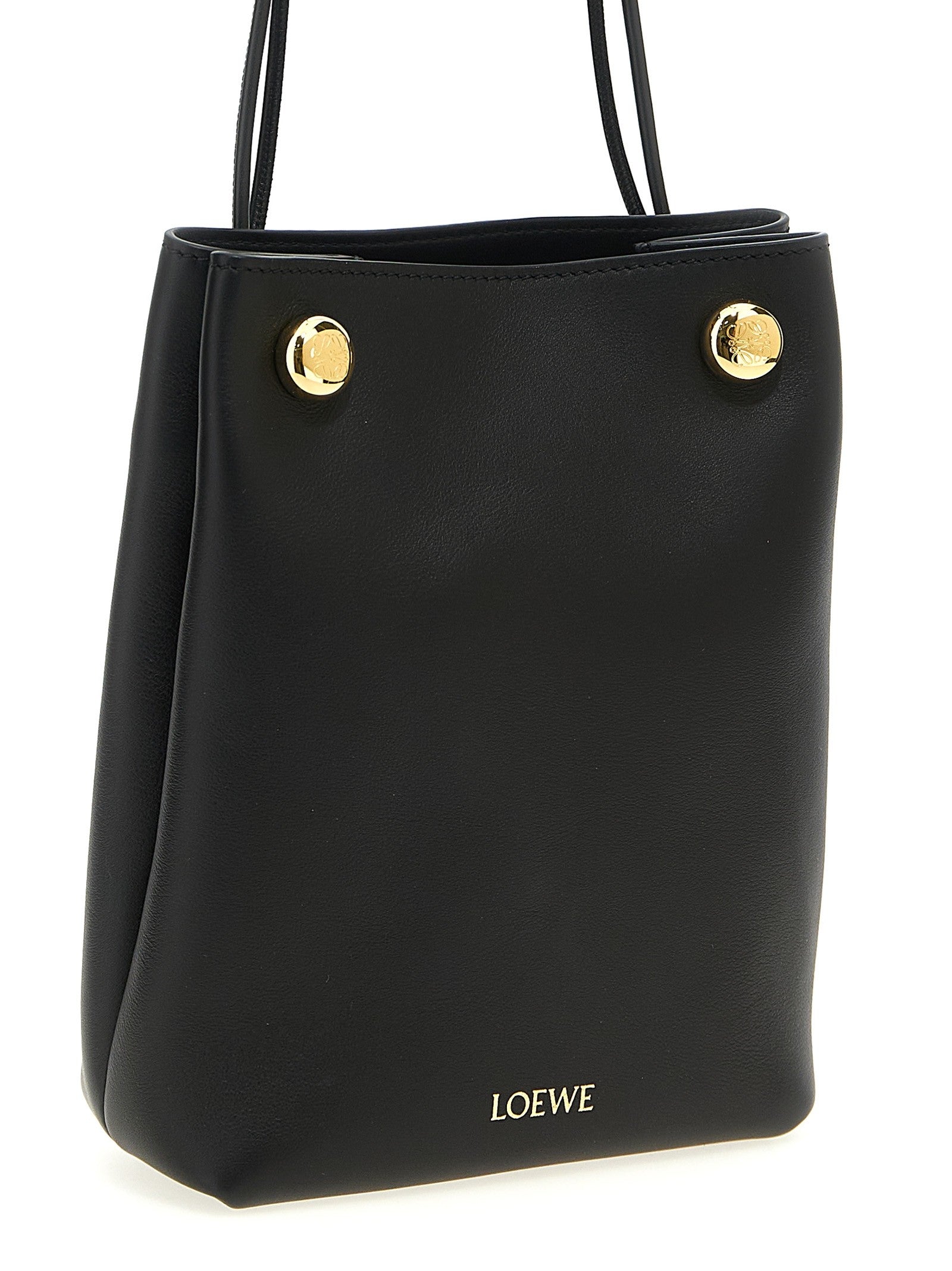 Loewe Pebble Clutch Black