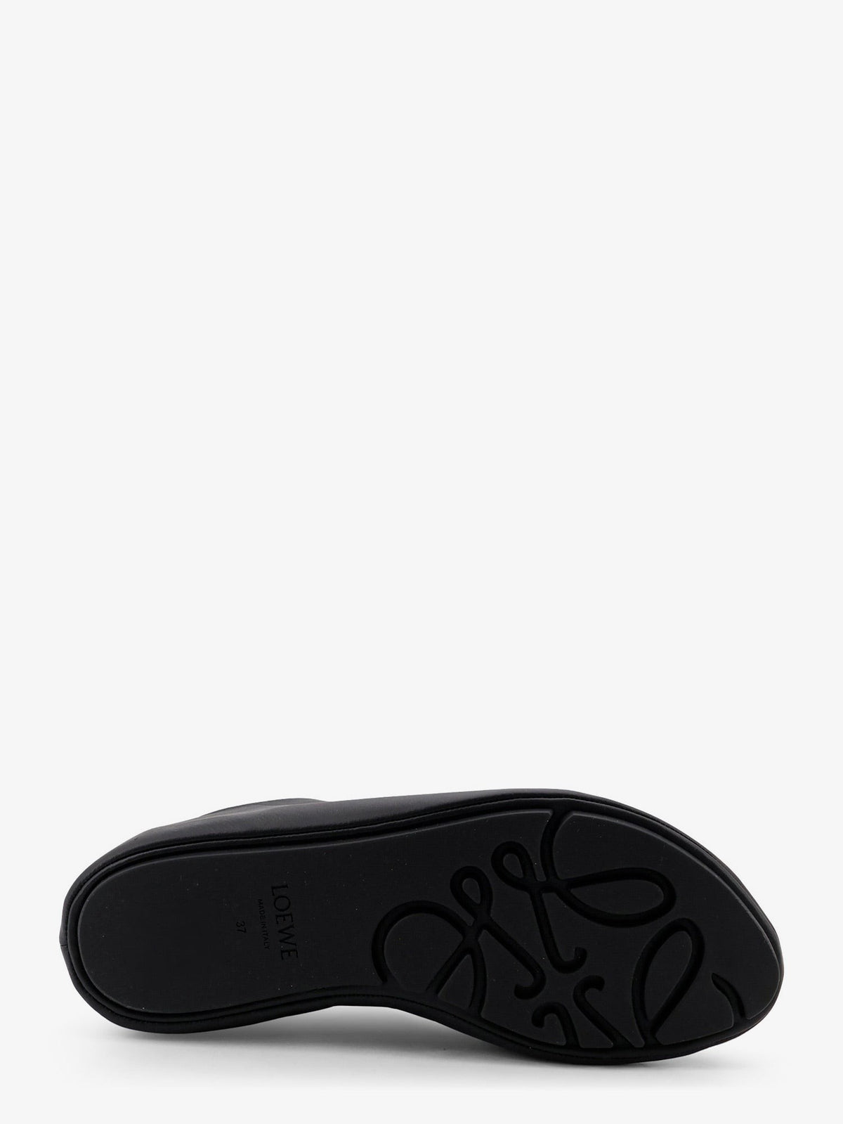 Loewe Women's Pebble Soft Leather Sneakers Black, view 4