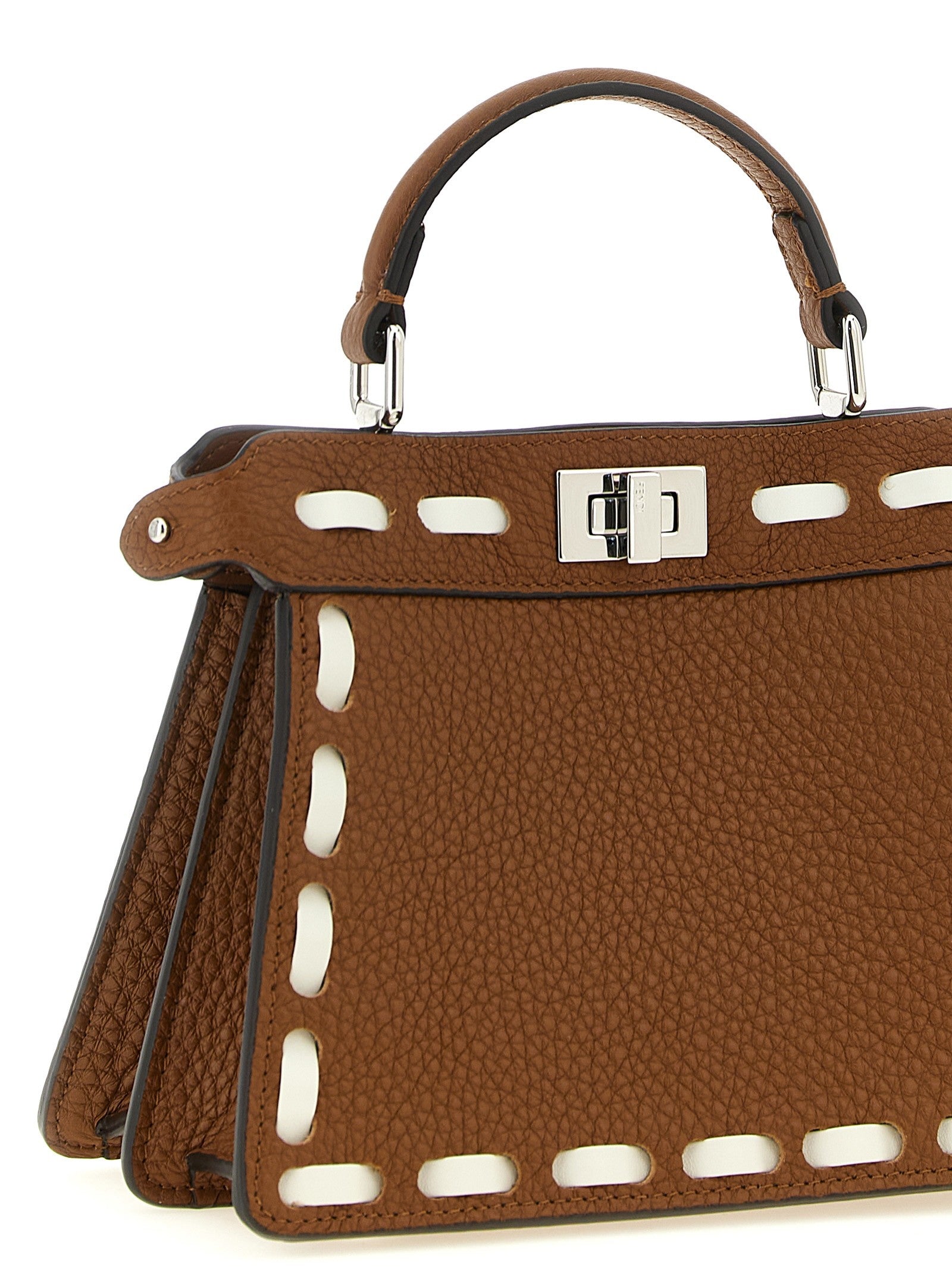 Fendi Peekaboo Iseeu Medium Handbag Brown