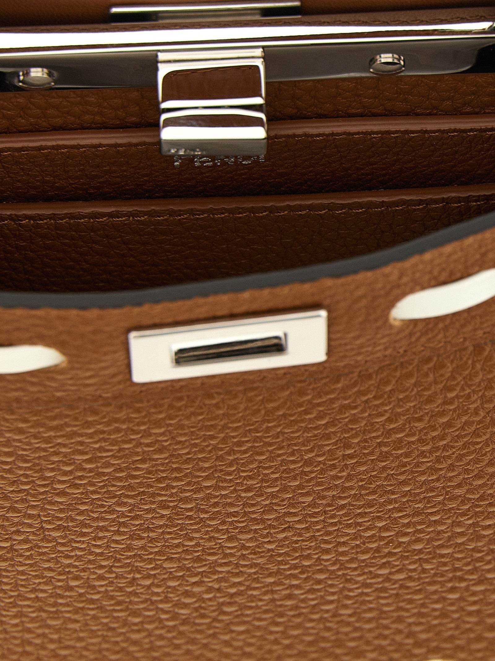 Fendi Peekaboo Iseeu Medium Handbag Brown