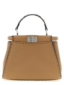Fendi Peekaboo Mini Handbag Beige