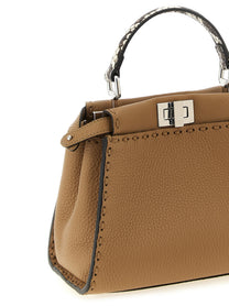 Fendi Peekaboo Mini Handbag Beige