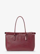 Fendi Women's Peekaboo Tote Leather Shoulder Bag Red