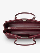 Fendi Women's Peekaboo Tote Leather Shoulder Bag Red