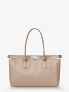 Fendi Women's Peekaboo Tote Leather Shoulder Bag Gold