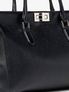 Fendi Women's Peekaboo Tote Shoulder Bag Black