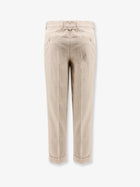 BOSS Men's Peet Pleat Corduroy Trousers Beige