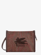 ETRO Women's Pegaso Arnica Paisley Fabric Pouch Brown