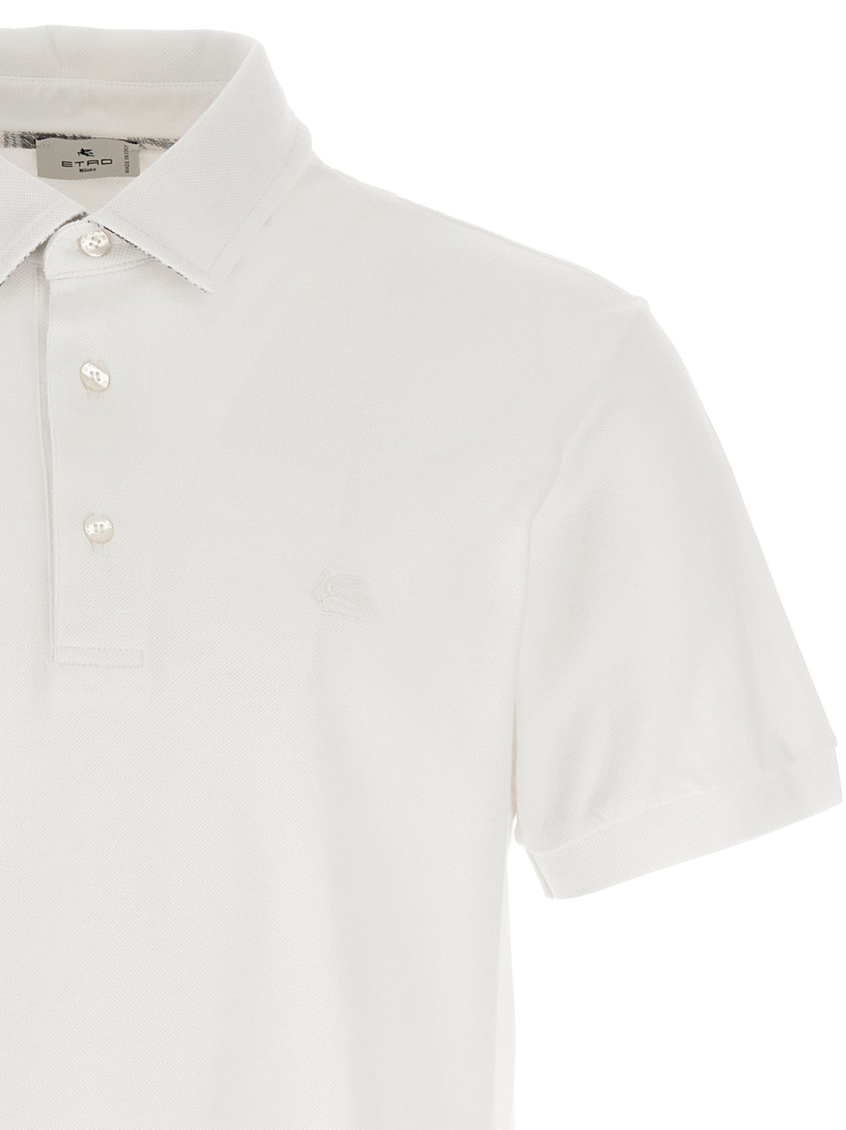 ETRO Pegaso Polo Shirt White, view 3
