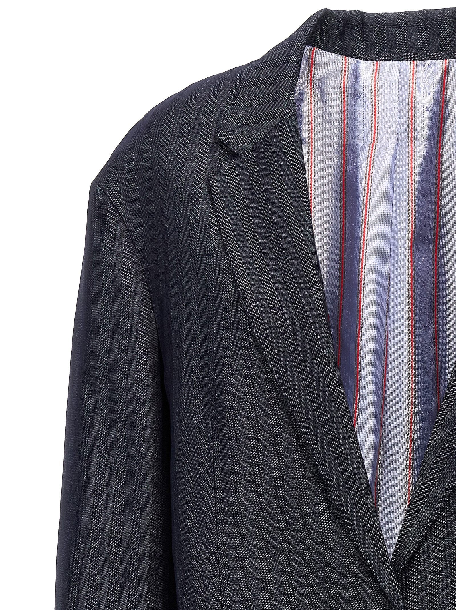 ETRO Pegaso Single Breasted Blazer Blue