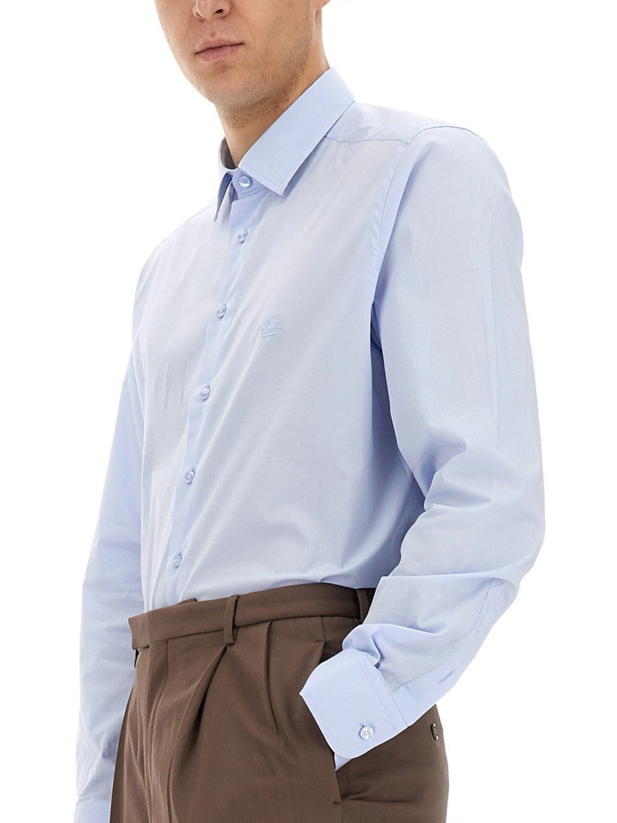 Etro Men's Pegasus Shirt Blue