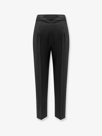 Max Mara Women's Pegno Viscose Blend Trousers Black