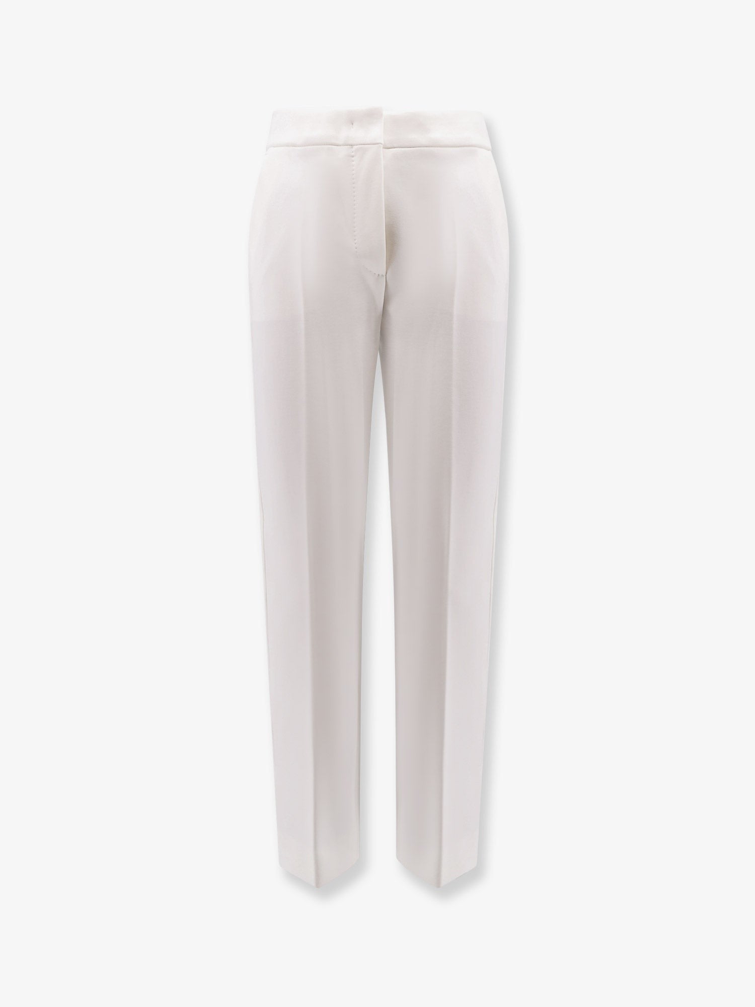 Max Mara Women's Pegno Viscose Blend Trousers White