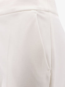 Max Mara Women's Pegno Viscose Blend Trousers White