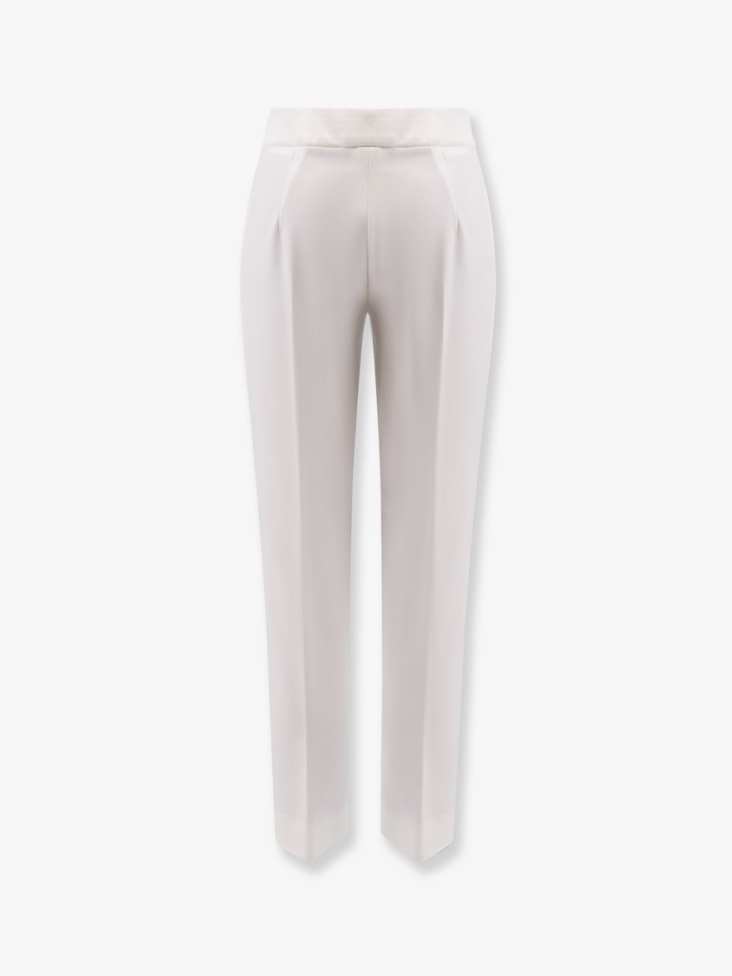 Max Mara Women's Pegno Viscose Blend Trousers White