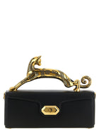 LANVIN Pencil Cat Handbag Black