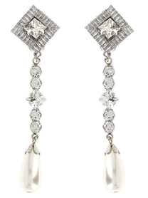 Alessandra Rich Pendant Earrings Silver