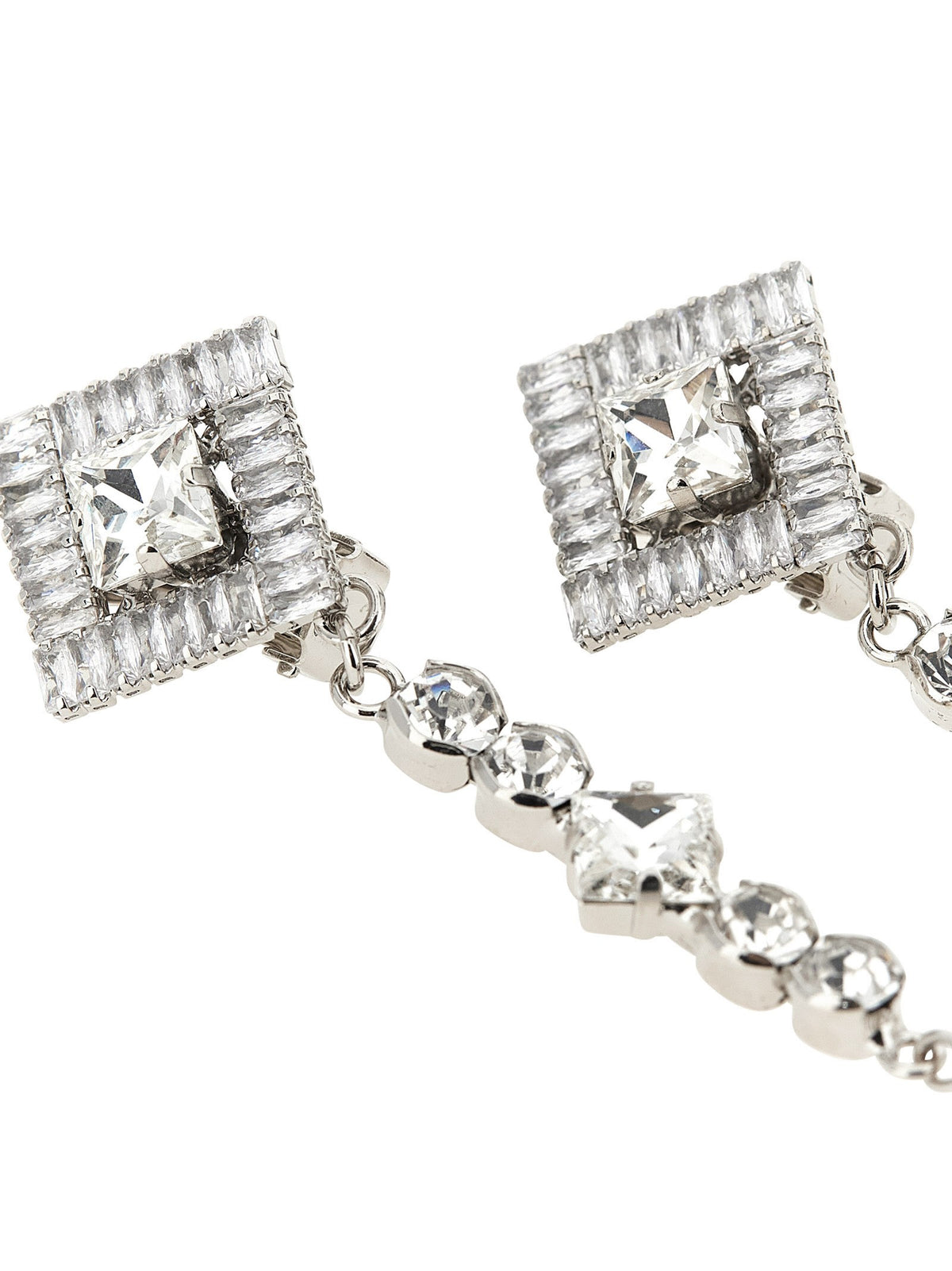 Alessandra Rich Pendant Earrings Silver