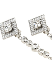 Alessandra Rich Pendant Earrings Silver