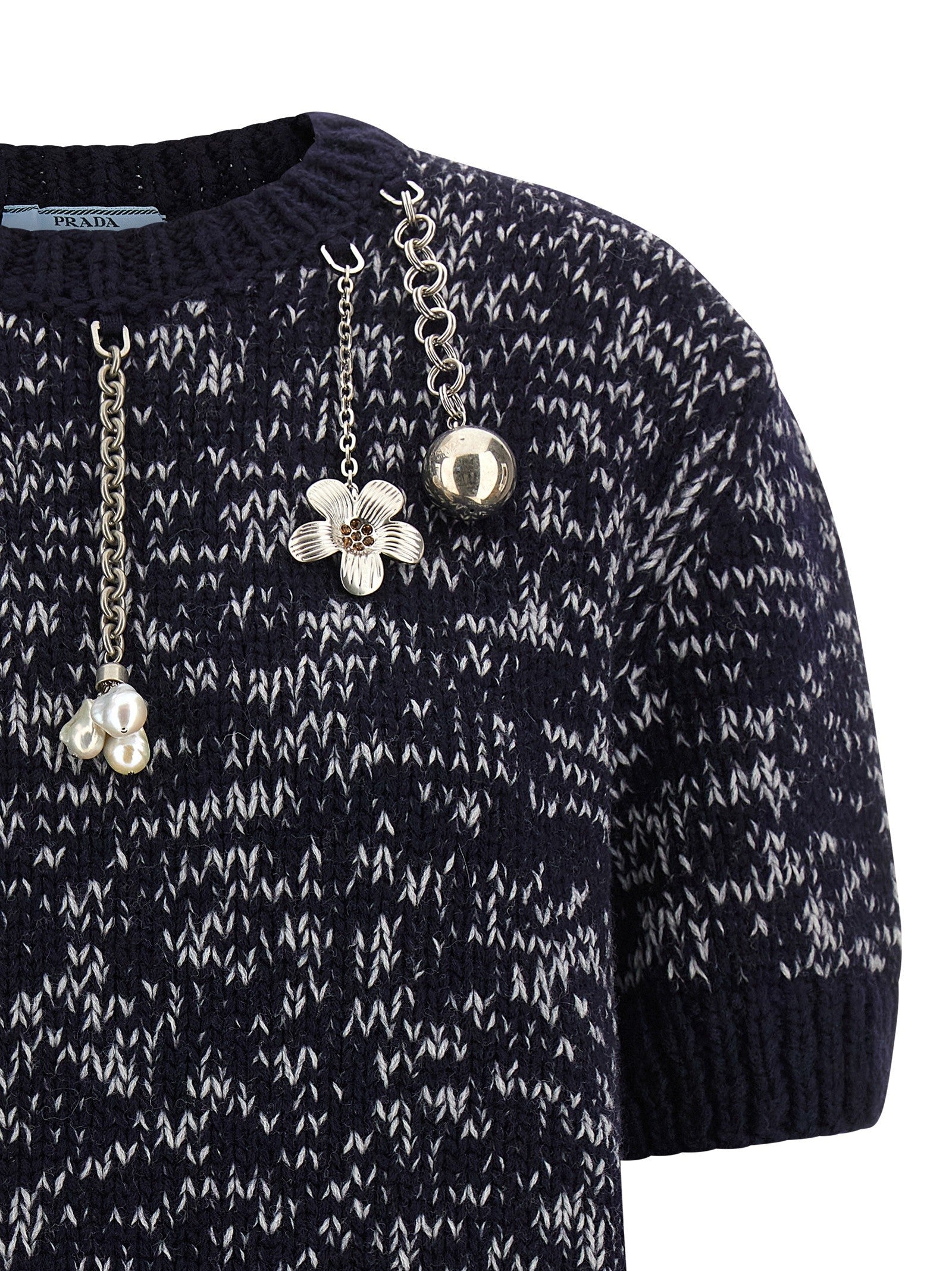 PRADA Pendant Sweater Gold