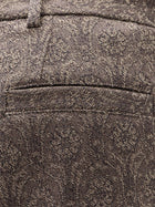 Dries Van Noten Women's Penn Embroidered Viscose Trousers Brown, view 3