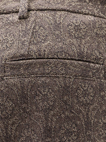 Dries Van Noten Women's Penn Embroidered Viscose Trousers Brown, view 3