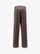 Dries Van Noten Women's Penn Embroidered Viscose Trousers Brown, view 2