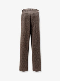 Dries Van Noten Women's Penn Embroidered Viscose Trousers Brown, view 2