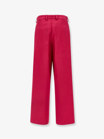 Dries Van Noten Women's Penn Satin Trousers Pink