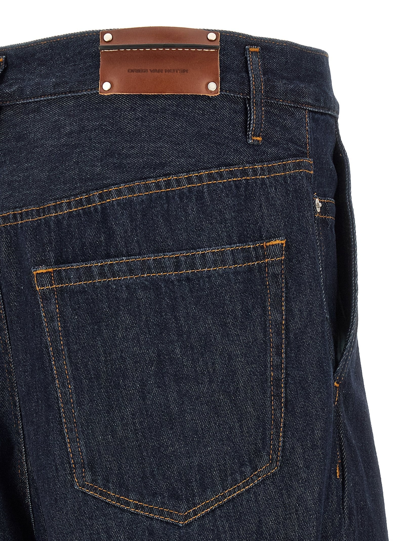 Dries Van Noten Penning Jeans Blue