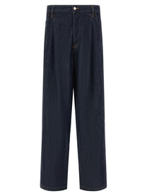Dries Van Noten Penning Jeans Blue