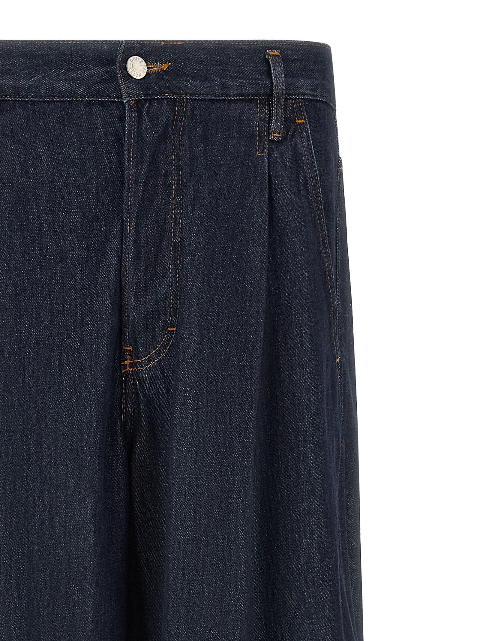 Dries Van Noten Penning Jeans Blue