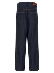 Dries Van Noten Penning Jeans Blue