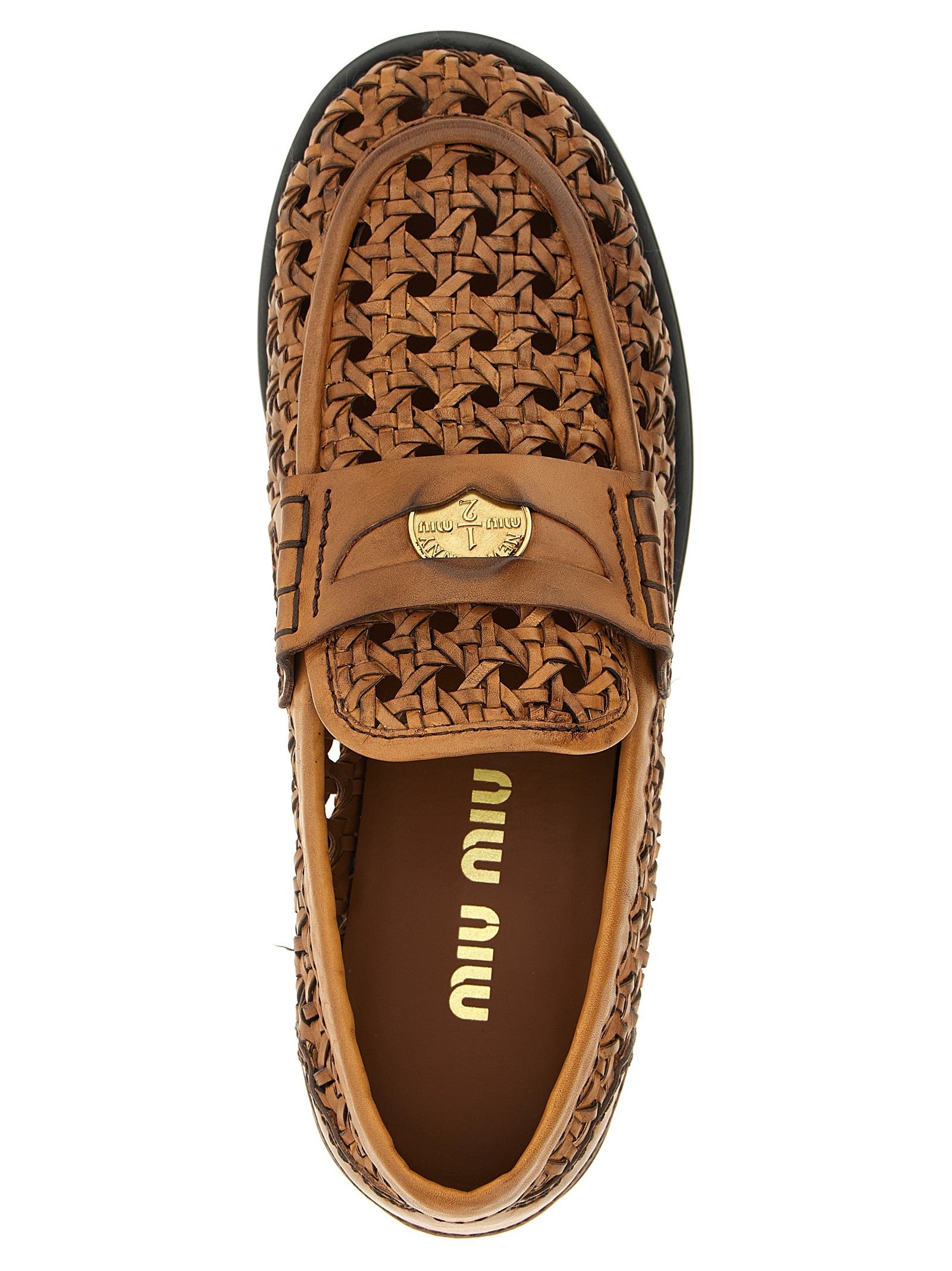 Miu Miu Penny Loafers Brown