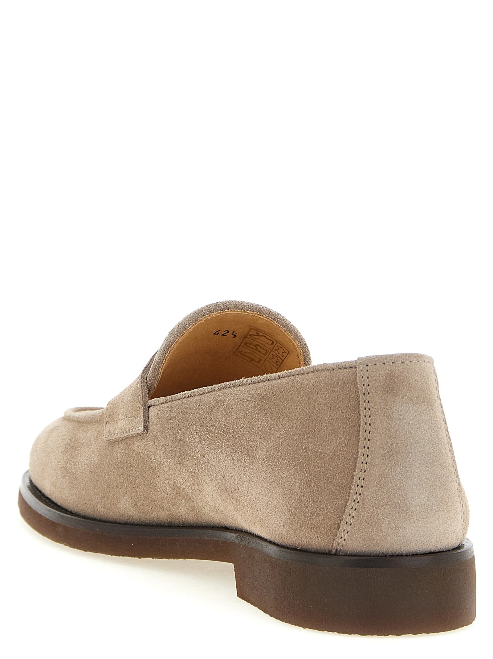 Brunello Cucinelli Penny Loafers Grey