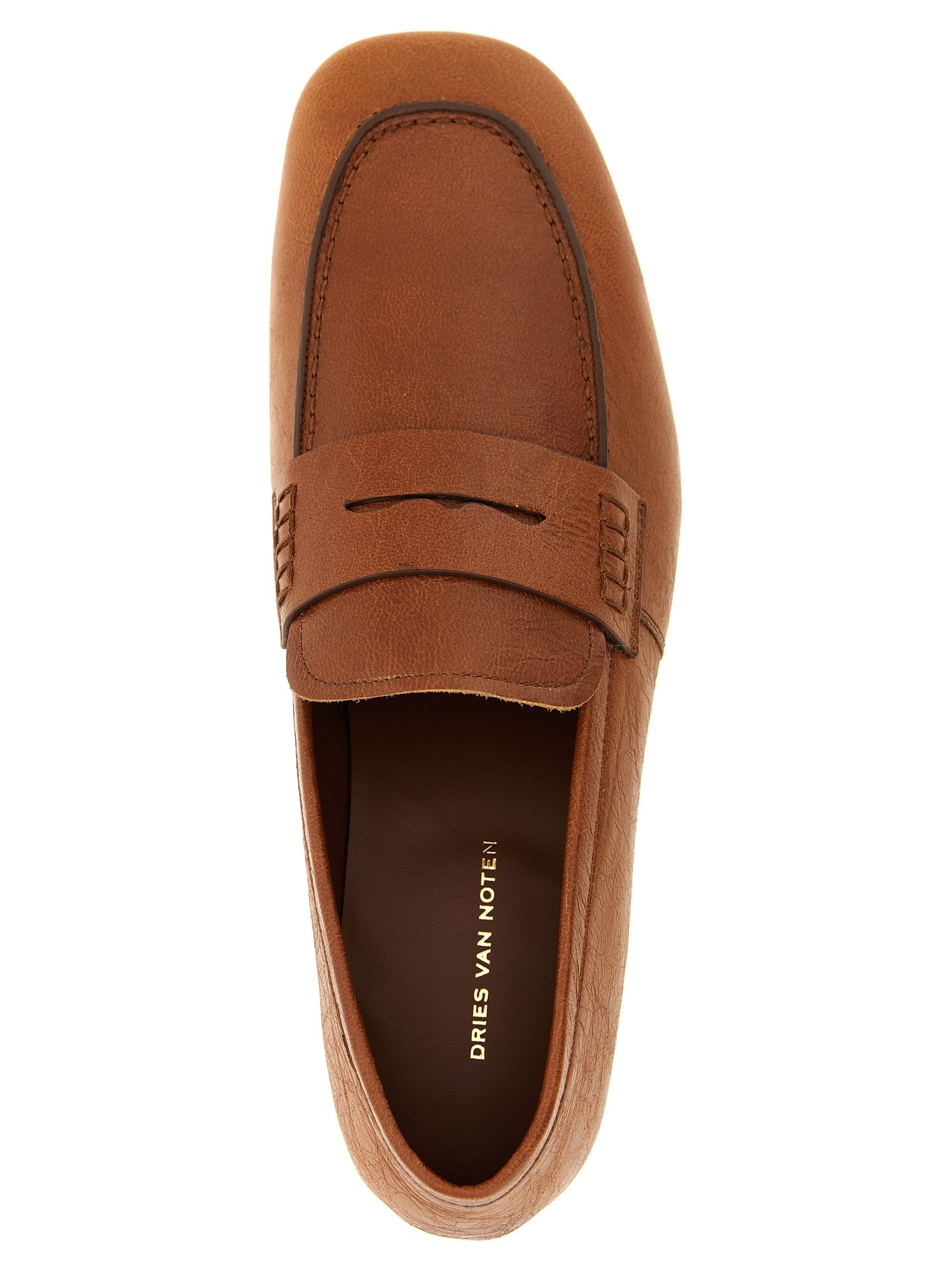 Dries Van Noten Penny Loafers Brown