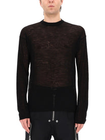 Rick Owens Men's Penta Sheer Pull Sweater Black