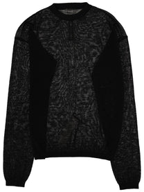 Rick Owens Men's Penta Sheer Pull Sweater Black