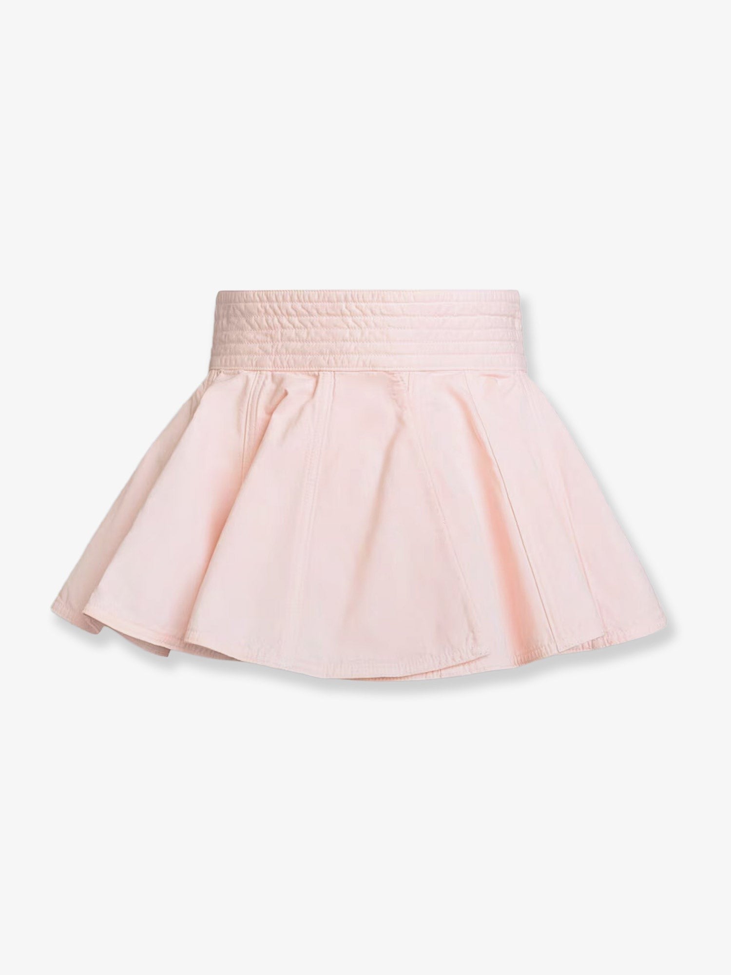 ALAÏA Women's Peplum Cotton Belt Pink