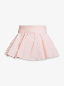 ALAÏA Women's Peplum Cotton Belt Pink