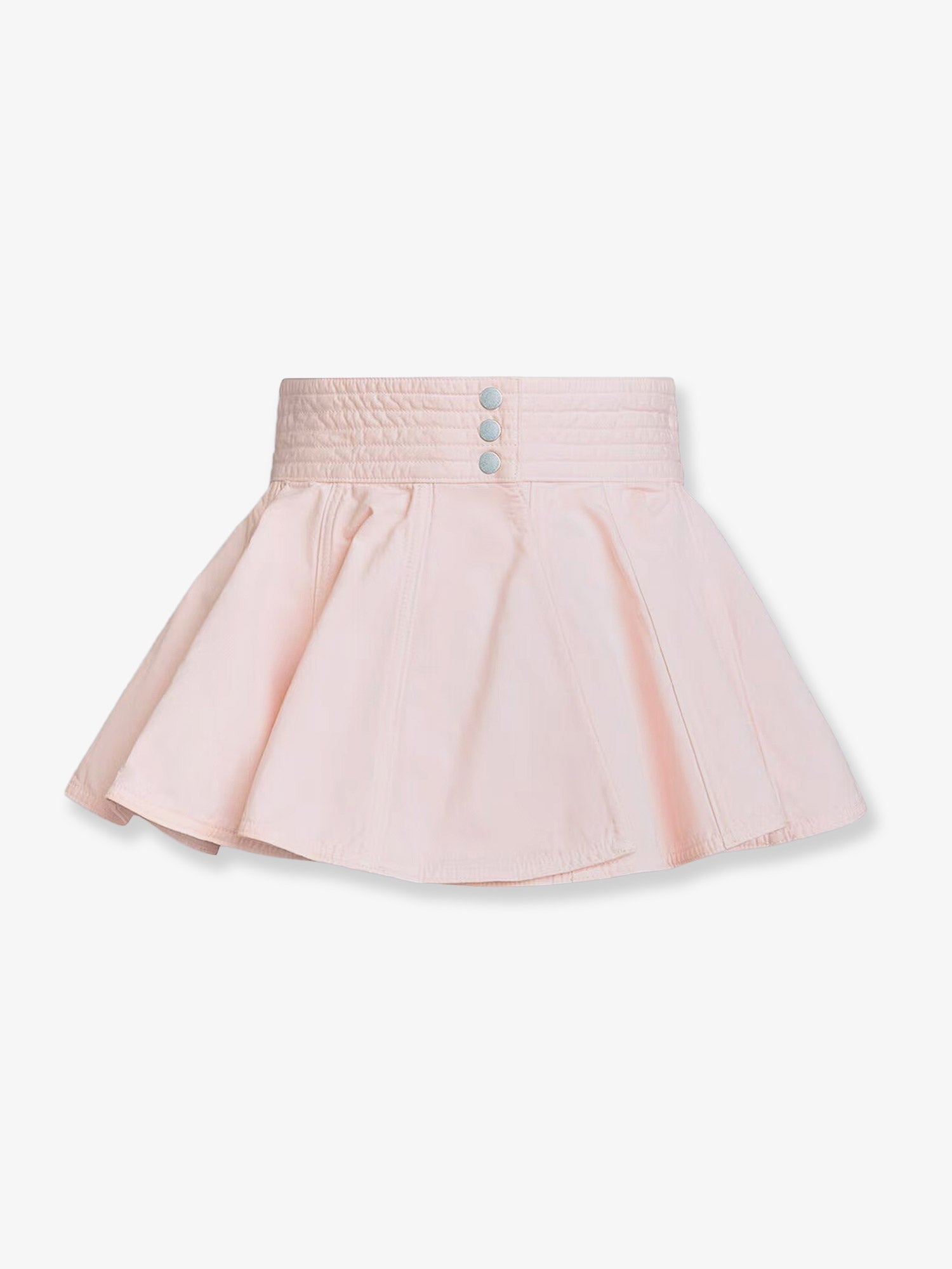 ALAÏA Women's Peplum Cotton Belt Pink