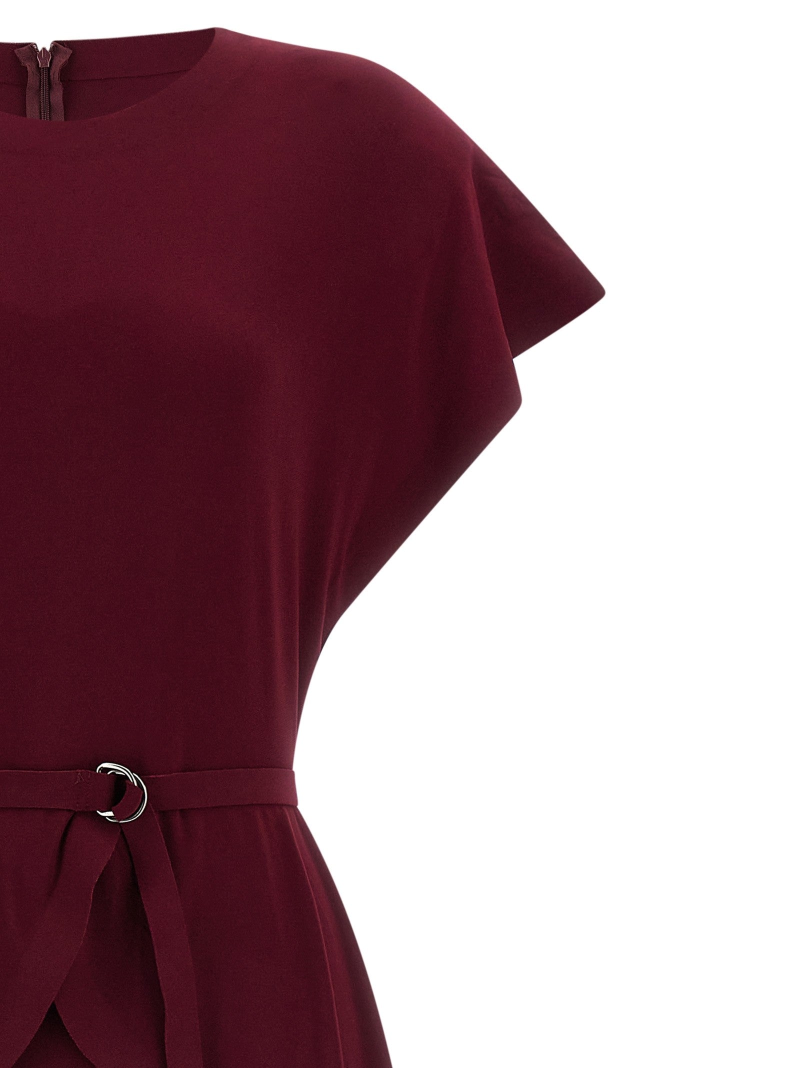 Norma Kamali Peplum Dress Red