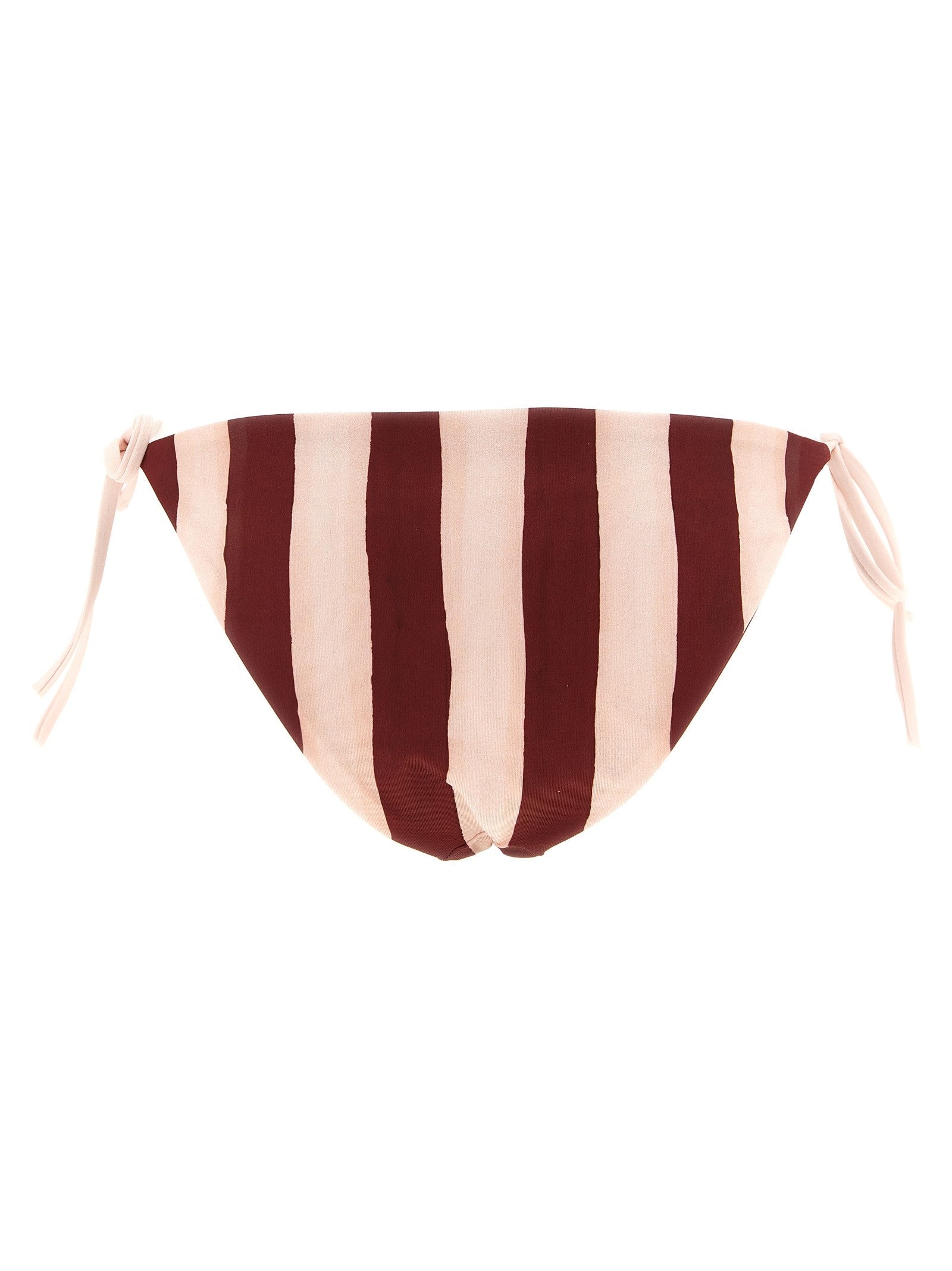 Fendi Pequin Reversible Bikini Bottoms Red