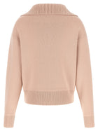 Perfect Moment Pink Merino Wool Half Zip Sweater Blue, view 2
