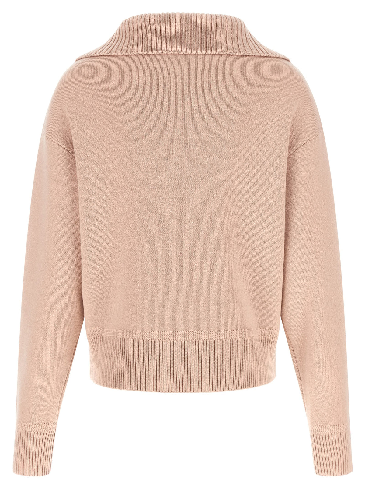 Perfect Moment Pink Merino Wool Half Zip Sweater Blue, view 2
