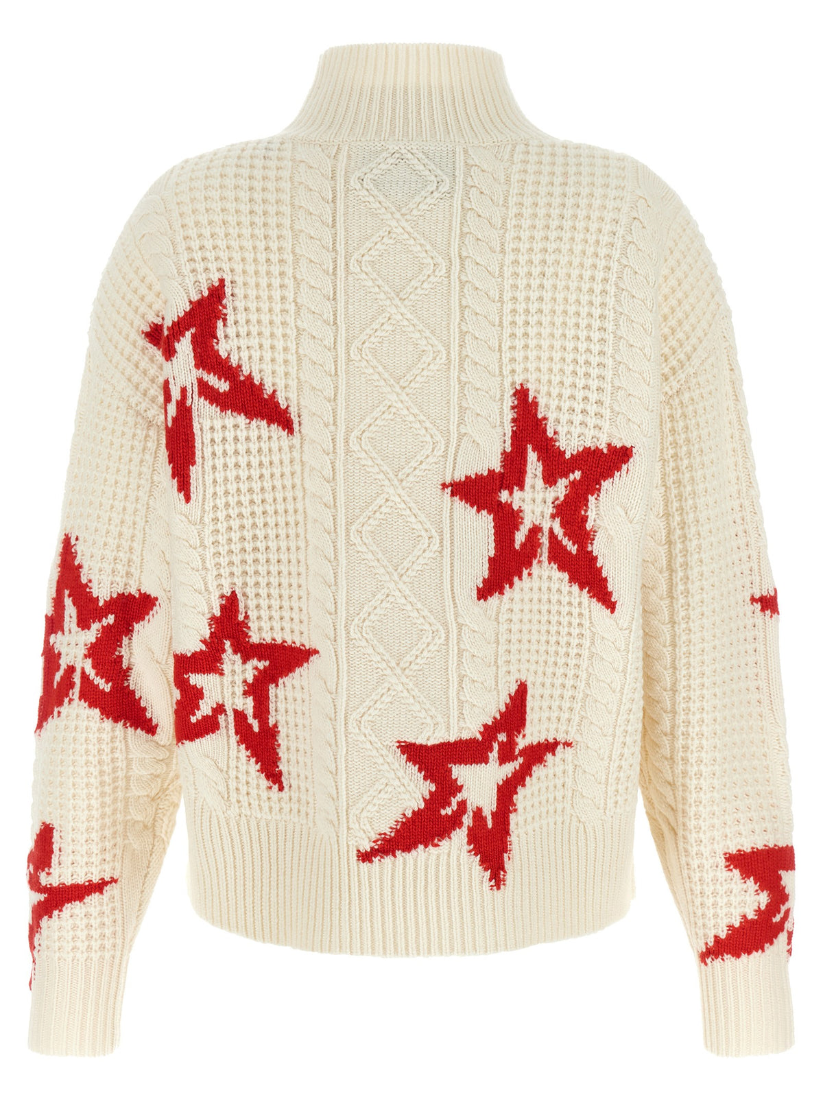Perfect Moment Red Star Turtleneck Sweater Red, view 2