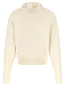 Perfect Moment Ultrafine Merino Wool Half Zip Sweater White, view 2