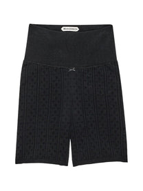JW Anderson Women's Perforated Knit Shorts Black