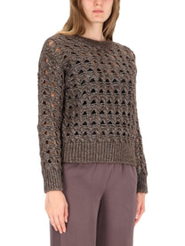 Herno Women's Perforated Mesh Brown, view 4